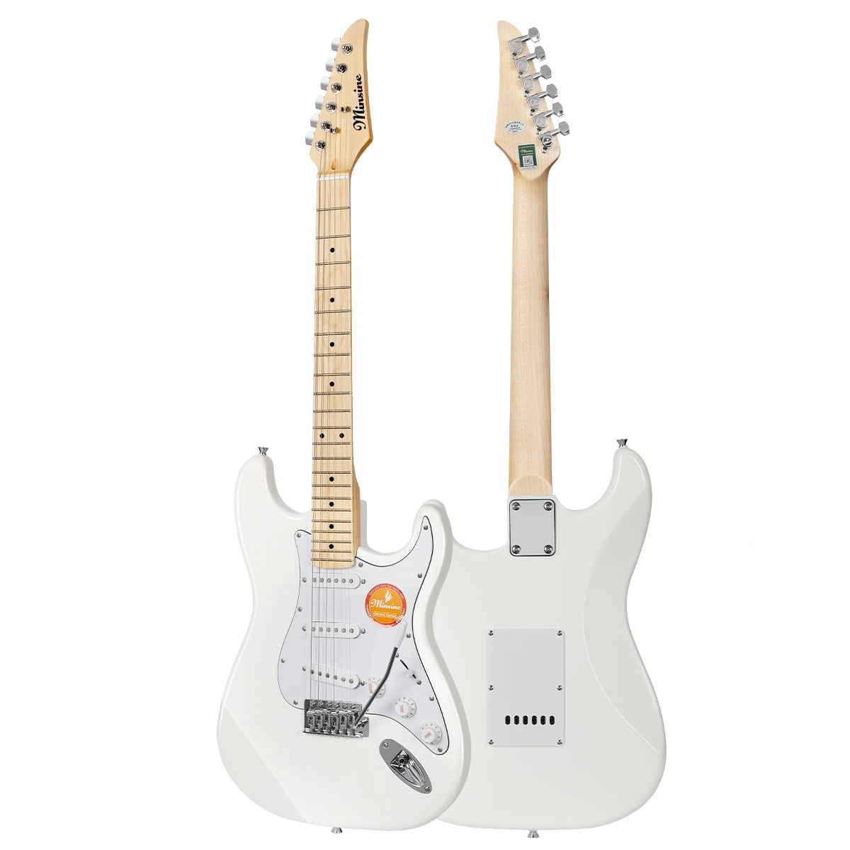 39 Inch Electric Guitar, Full Size Solid Body S-S-S Pickups 6 Strings Beginner Guitar Kit With Gig Bag, Strap, Tremolo Arm, Cable & Picks MS100 Green