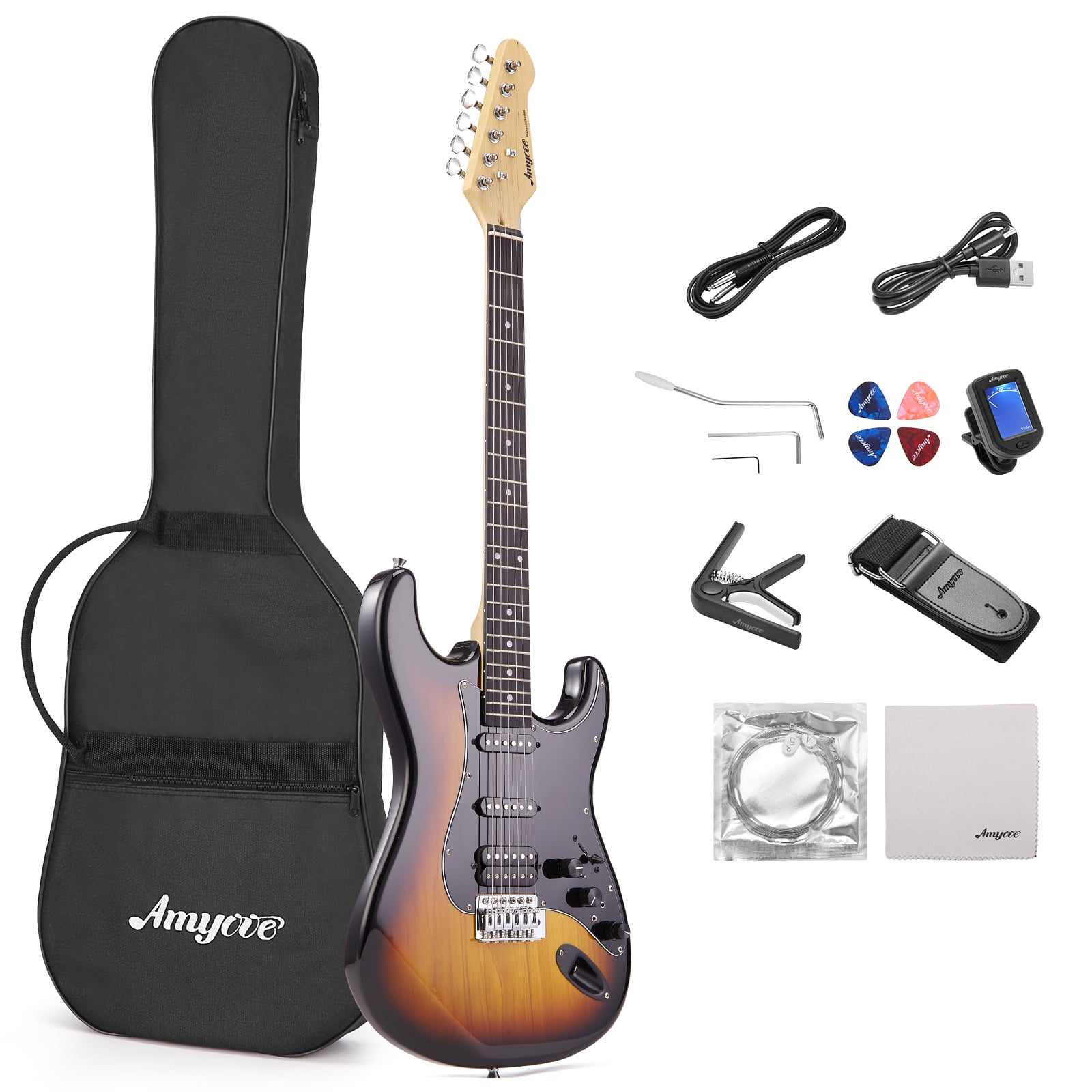 Whizmax 39 Inch Full Size AMYOVE AMY Electric Guitar Kit
