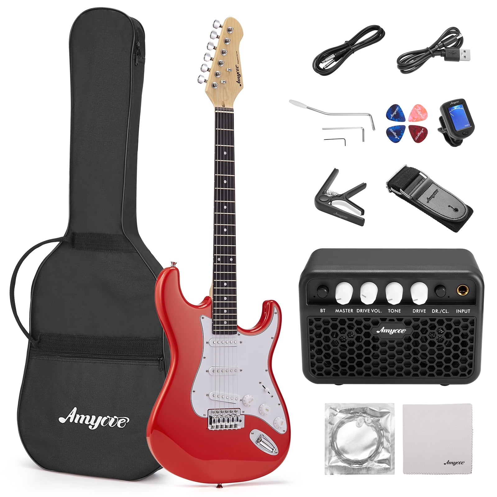 Whizmax AMYOVE AMY 39 in Electric Guitar, Sunburst with Whizmax AMYOVE AMY 39 in Electric Guitar, Sunburst with