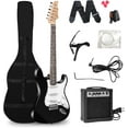 39 Inch Full Size Electric Guitar Kit with 15W Amp, 6 String Guitar for