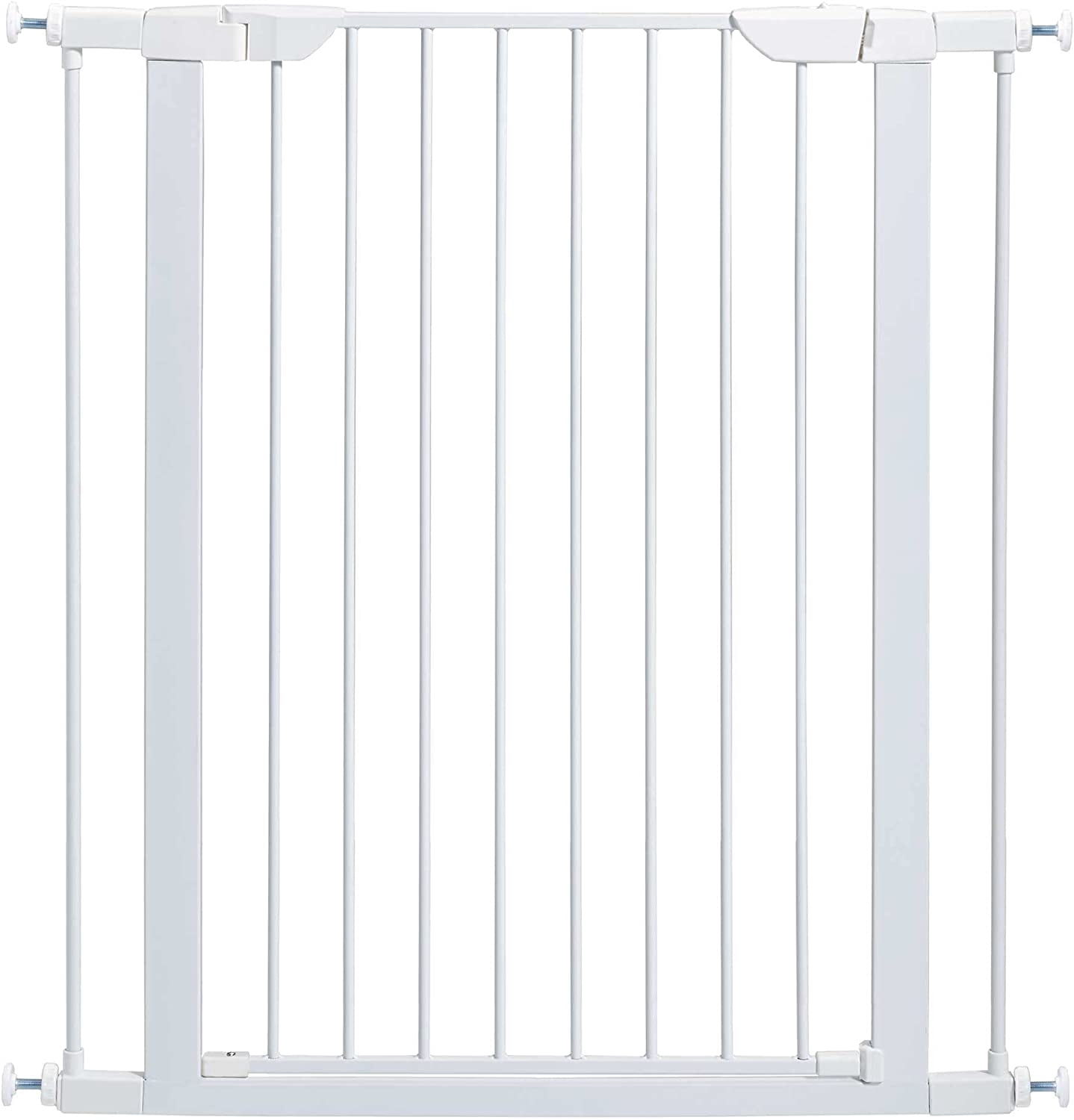 39-Inch High Walk-Thru Pressure Mounted Steel Dog Gate, Expands to 38 ...