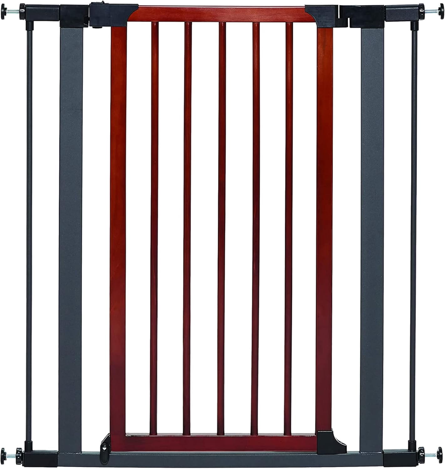 39-Inch High Walk-Thru Pressure Mounted Steel Dog Gate, Expands to 38 ...