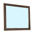 thumbnail image 1 of 39 Inch Mirror with Rectangular Wooden Frame, Brown- Saltoro Sherpi, 1 of 5