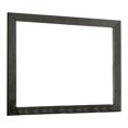 thumbnail image 1 of 39 Inch Mirror with Rectangular Wooden Frame, Dark Gray, 1 of 5