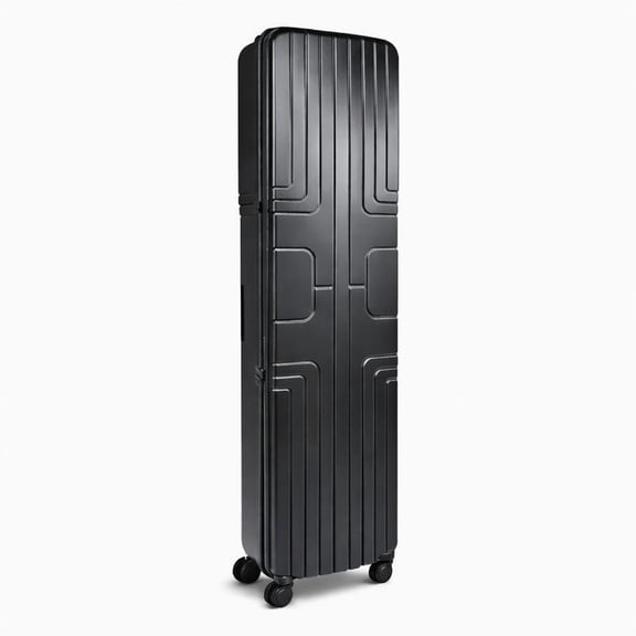 39 inch Rolling Hard Case for Retractable Banner Stand, Trade Show Storage Case with Wheels, Portable Display Carrying Case, Black