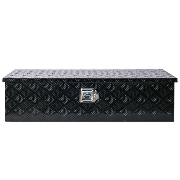 39 Inch Tool Box Aluminum 5 Bar Tread Pattern Trailer Pickup ATV Truck Underbody Bed Storage Toolboxes With Lock Keys