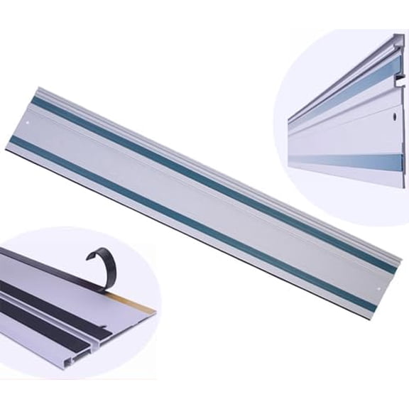 39 Inch Track Saw Guide Rail for Ma-ki-ta 199140-0 39" Track Saws,for FES-Tool Track Saw,39 Aluminum Guide Rail for Woodworker cuts,Silver, Track Saw Guide Rail, Guide Rail 39"