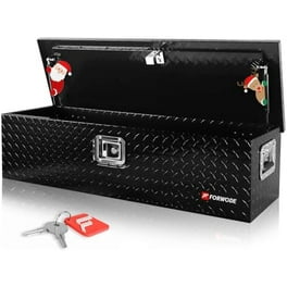 39 Inch Truck Bed Tool Box Heavy Duty Aluminum with Sliding Shelf Diamond Plate ToolBox for Pick Up Truck RV Trailer Trailer Toolbox Storage with Side Handle Lock and Keys Walmart