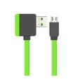 thumbnail image 1 of 39 Inches Tangle Free Flat Cord With Hi-speed Port Liberator And Female Adapter ( 2.0 A Male To Micro B), Green, 1 of 4