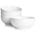 thumbnail image 1 of 39 OZ Soup Bowls Set of 4 - Large White Ceramic Bowls for Noodle, Pasta, Salad, Fruit - Microwave and Dishwasher Safe Durable Kitchen Dinnerware, 1 of 4