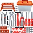 thumbnail image 1 of 39-Piece Kids Tool Set with Tool Box - Toddler Play House Toys Including Toy Hammer, Ideal for Little Boys & Girls, Perfect Christmas Gift, Birthday Gifts, 1 of 6