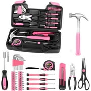 39 Piece All Purpose Household Tool Kit Small Basic Home Tool Set with Toolbox Great for Home, Garage, Office and College Dormitory Use, DIY and Crafts