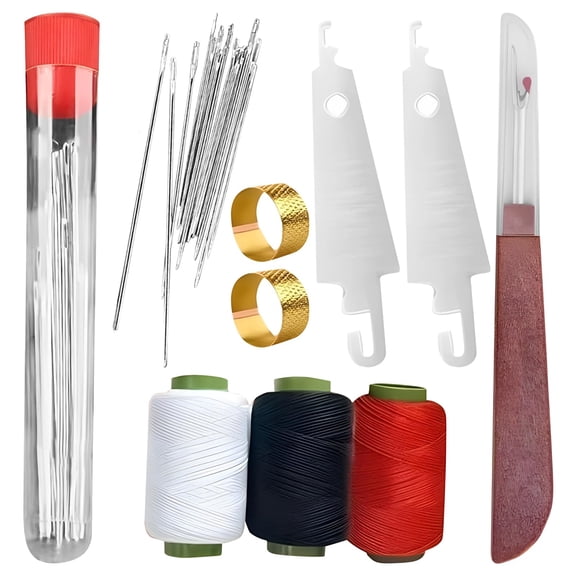 39 Piece Sewing Kit, Complete Sewing Supplies Set for Home Travel Emergency, Includes Needles Thread Scissors Thimble
