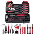 thumbnail image 1 of 39 Piece Tool Set, Portable Household Hand Tool Kit with Plastic Tool Box, Apartment Essentials for Daily Appliance Repair, DIY and Craft, Small Tool Kit for Home, Office, Garage, Farm, Red, 1 of 7