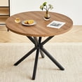 thumbnail image 1 of 39" Round Dining Table, Mid-Century Style for Small Spaces, Leisure Kitchen Table for 4 Person for Apartment Dining Living Room, 1 of 8