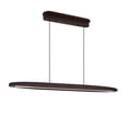 thumbnail image 1 of 39" Streamline Wooden LED Pendant Light with Remote – Adjustable Hanging Fixture for Dining Room, Kitchen & Living Room (Walnut Finish), 1 of 10