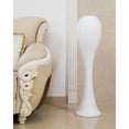 thumbnail image 1 of 39" Tall White Narrow Unique Fiberglass Modern Floor Vase, 1 of 6
