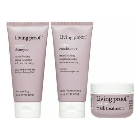 ($39 Value) Living Proof Restore Travel Kit / Gift Set, 3pk
