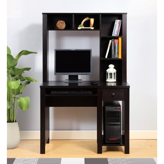 39"W Home Office Desk with Hutch and Smooth - Gliding Drawers / Ideal for Students