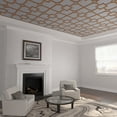 thumbnail image 1 of 39"W x 39"H x 3/8"T Extra Large Olivia Decorative Fretwork Wood Ceiling Panels, Cherry, 1 of 10