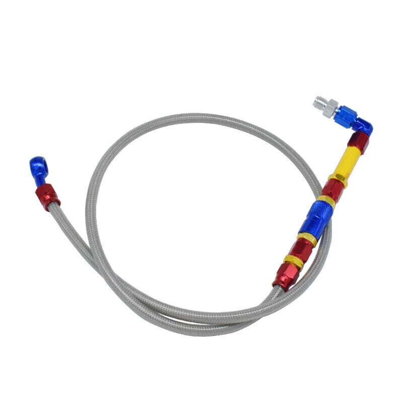 39 In-86 In Motorcycle Bike Braided Steel Brake Clutch Oil Hose Line Pipe Cable - Foto 7