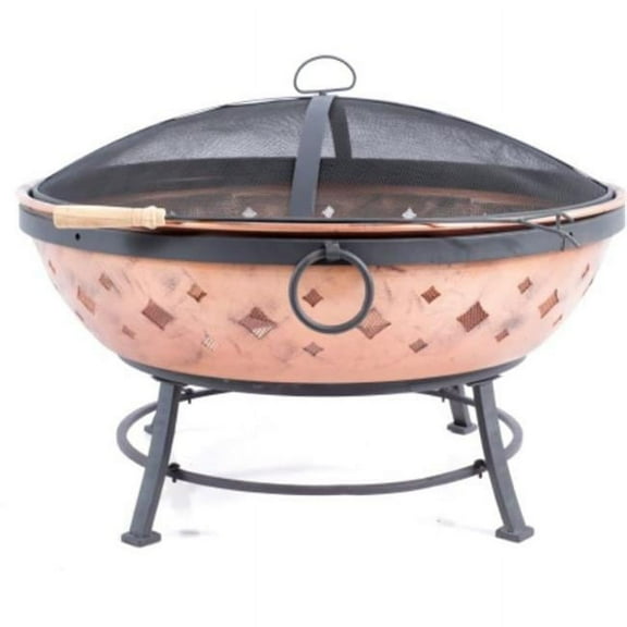 39 in. Exeter Steel Fire Pit, Copper