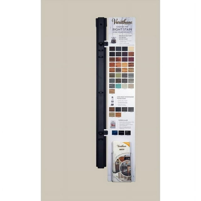39 in. H X 10 in. W X 8 in. L Black Off Shelf Swing Arm Display Metal