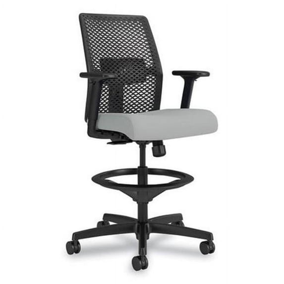 39 in. Ignition 2.0 Reactive Low-back Task Stool - Flint Seat, Charcoal Back, Black Base