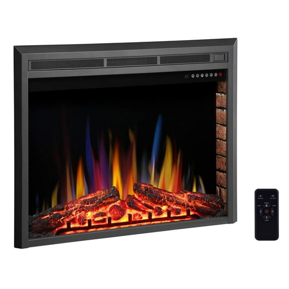 Edendirect 39 in. New Electric Fireplace Insert with Remote Control,Timer,Colorful Flames,750W/1500W,1Pc