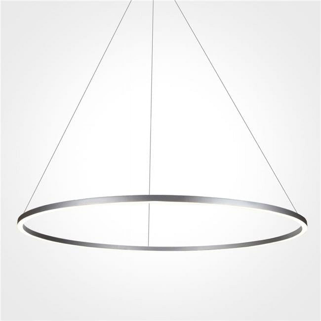 Tania Nickel 39" Drum LED Pendant Chandelier