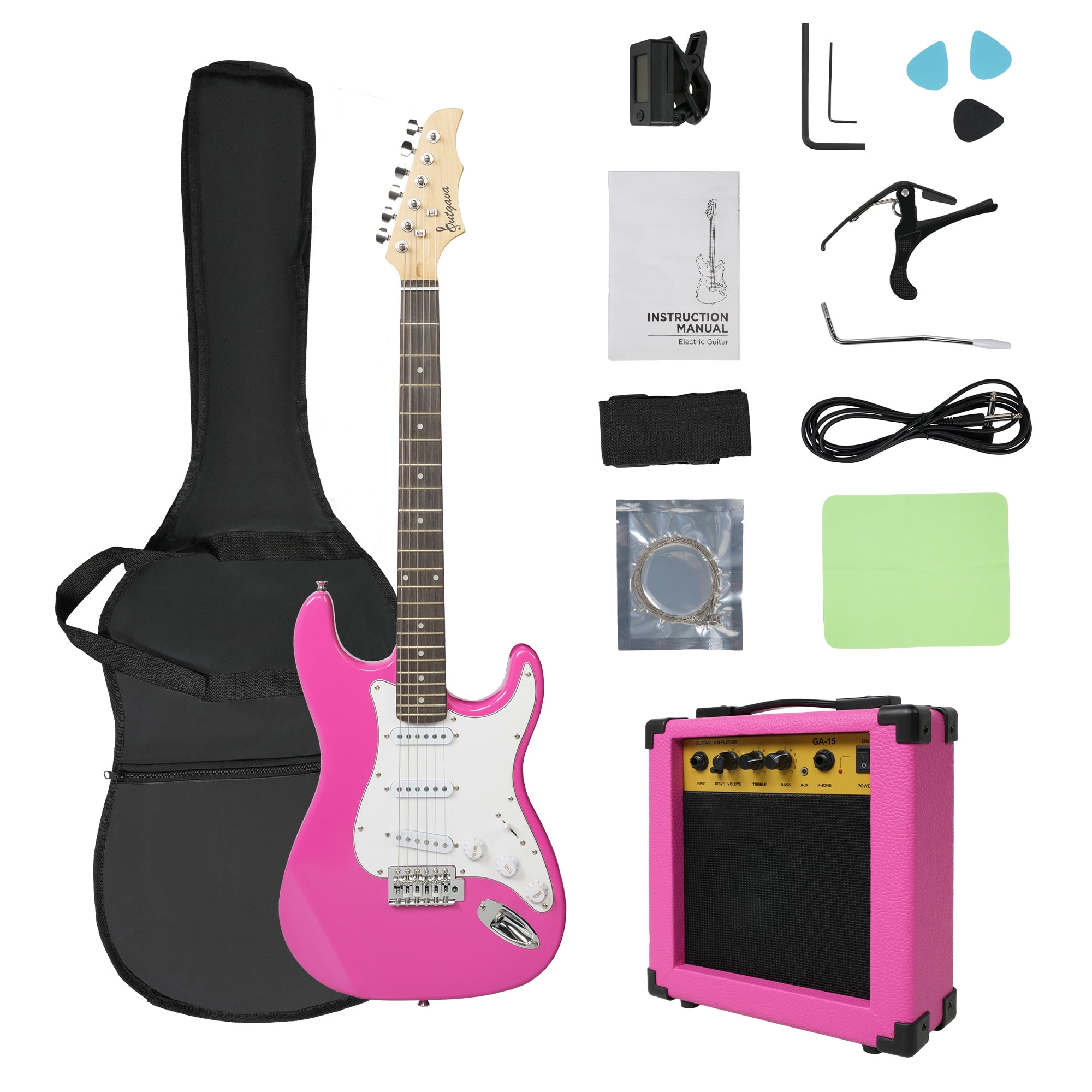 39 inch Electric Guitar Starter Kit for Teenagers and Aldults, Full