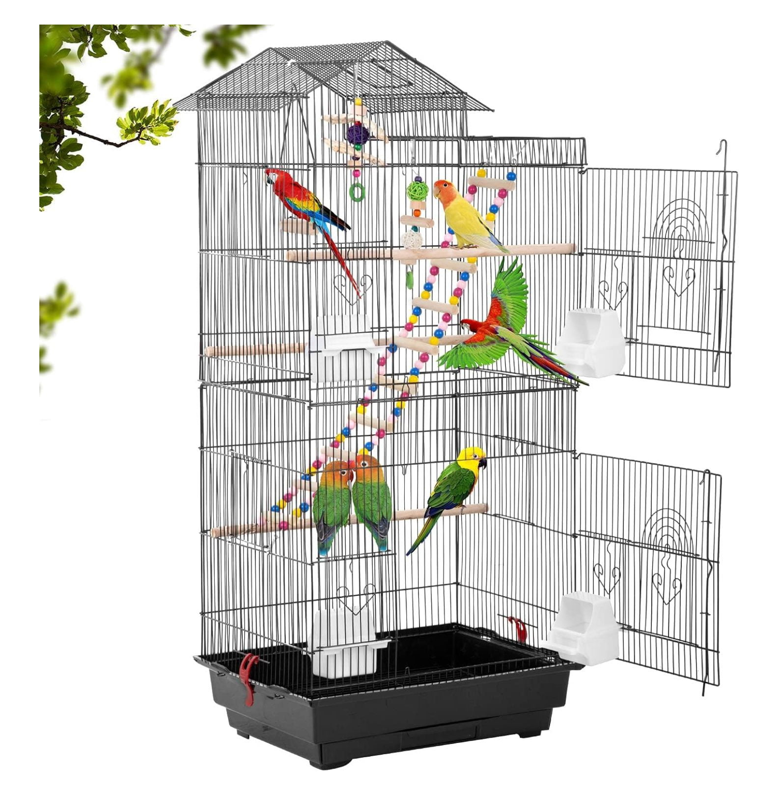 Picture of 39 inch Roof Top Large Flight Parrot Cage Accessories Medium Roof Top ...