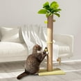 thumbnail image 1 of 39 inch Tall Cat Scratch Post for Indoor Cats with Natural Sisal Rope and Hanging Ball Scratcher Post Tree Kitten and Large Adult Cat Interactive Toy-Leaf, 1 of 8