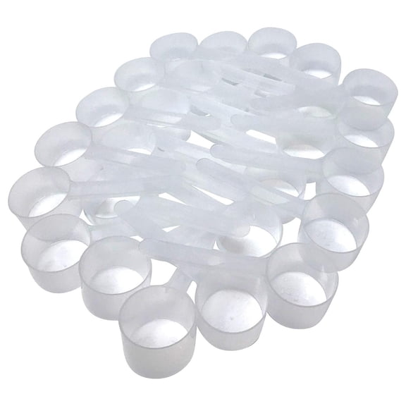 39 mL (8 Teaspoon | 1.32 Oz. | 2.63 Tablespoon) Long Handle for Measuring Coffee, Pet Food, Grains, Protein, Spices and Other Dry Goods (Pack of 100)