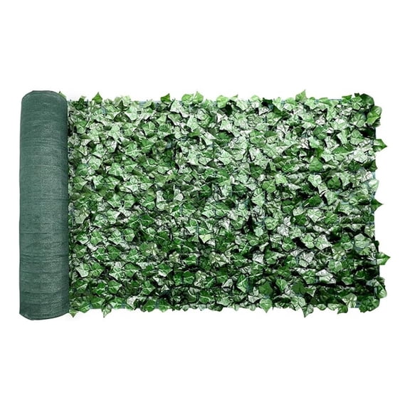 39" x 136" Faux Privacy Fence Screen Cover with Mesh Artificial Leaf Vine Hedge Outdoor Decor for Outdoor Garden Backyard 1 Pack