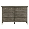 thumbnail image 1 of 39 x 18 x 58 in. Hammond 10-Drawer Double Dresser, Gray, 1 of 1