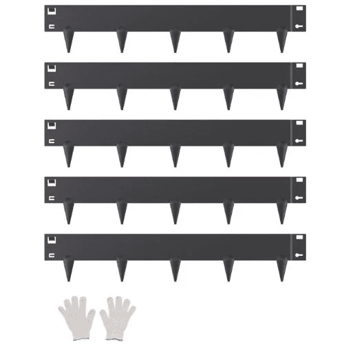 39 x 3 Inch Black Rust-Resistant Garden Edging Border Steel Landscape Edging ZY-39X3-5Black (Pack of 5)