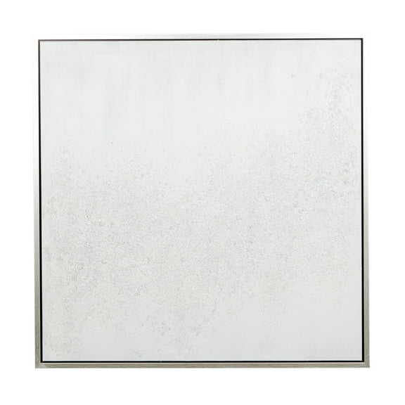 39" x 39" Abstract Framed Wall Art with Silver Frame, by CosmoLiving by Cosmopolitan