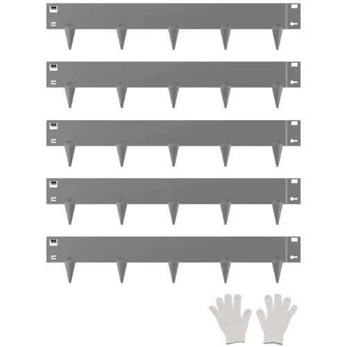 39 x 4 Inch Rust-Resistant Garden Edging Border Steel Landscape Edging ZY-39X4Grey (Pack of 5)