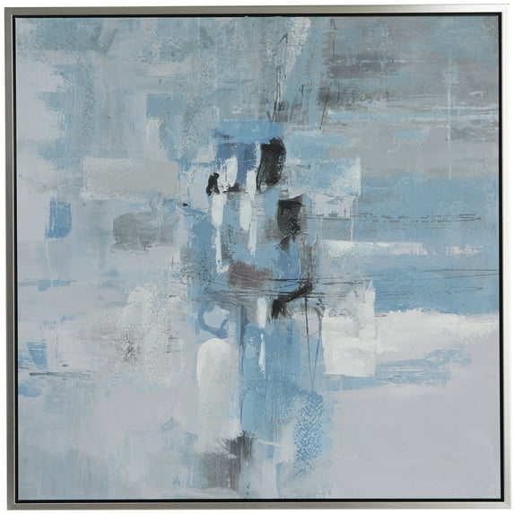 39" x 40" People Framed Wall Art with Silver Frame, by CosmoLiving by Cosmopolitan