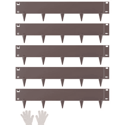 39 x 5 Inch Rust-Resistant Garden Edging Border Steel Landscape Edging  ZY-39X5-5Brown (Pack of 5)