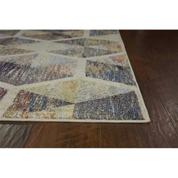 39 x 59 in. Ivory Polypropylene Rug