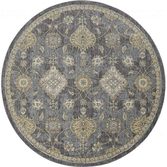 39 x 63 in. Slate Grey Wool Rug