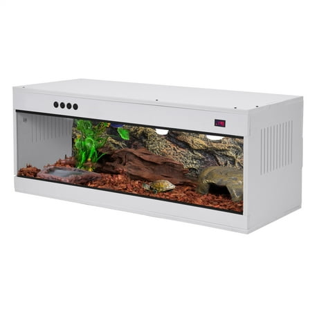39"x16"x16" Reptile Glass Tank, Professional Terrarium, Spacious Habitat for Bearded Dragons Frogs(No Temperature Control)