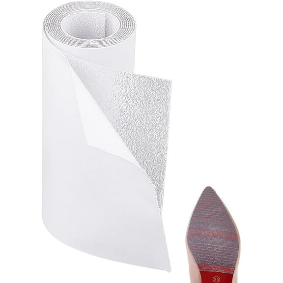 39"x3.9" Self-Adhesive Shoe Sole Protector Anti-Slip Shoe Grip Sole Cover Stickers Crystal Clear Sole Sticker Roll for Men Women Shoes High Heels Business Leather Shoes