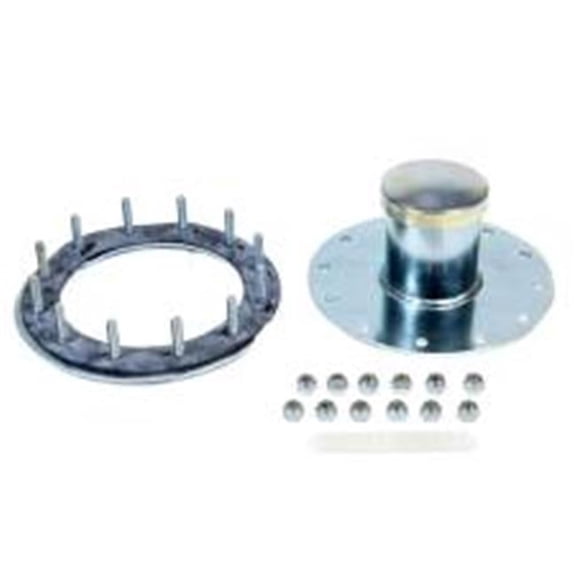 390-552-03 Dragster Fuel Cell Filler Plate Vented Twist Lock Cap Flat Mount - 12-Bolt Flange