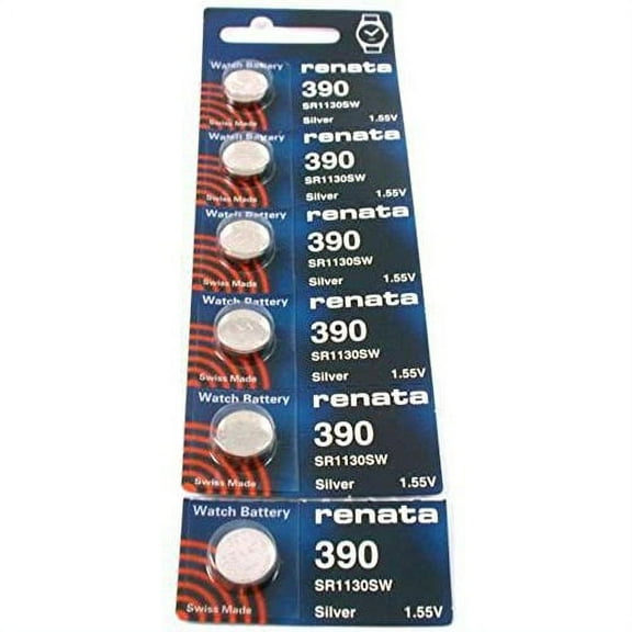#390 Renata Watch Batteries 6Pcs