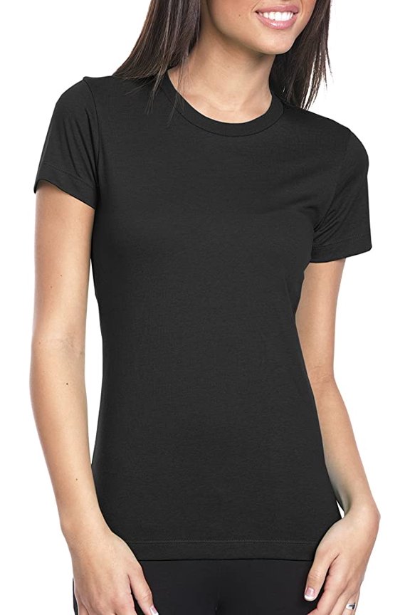 3900A Next Level Apparel Ladies Boyfriend T-Shirt Black S