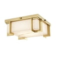 thumbnail image 1 of 3910-AGB-Hudson Valley Lighting-Delmar LED 10 InchW Flush Mount - 10.25 Inches Wide by 4.25 Inches High-Aged Brass Finish, 1 of 4