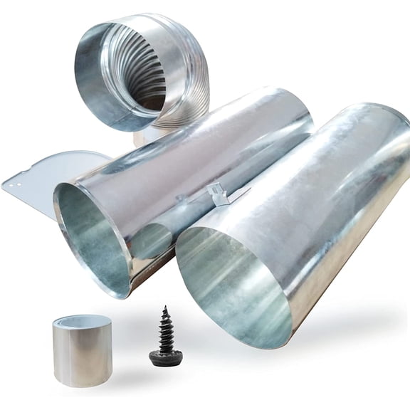 3911EZ9131X 383EEL9001B Side Vent Kit Universal for LG Dryer, Venting Kit Assembly Compatible with Kenmore/sears, Replacement Part AP4438852 Exhaust Out Either Side or Bottom